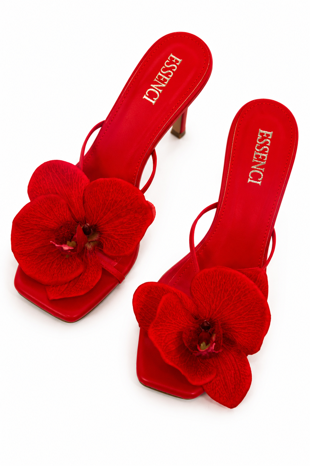 zapatilla de orquidea roja