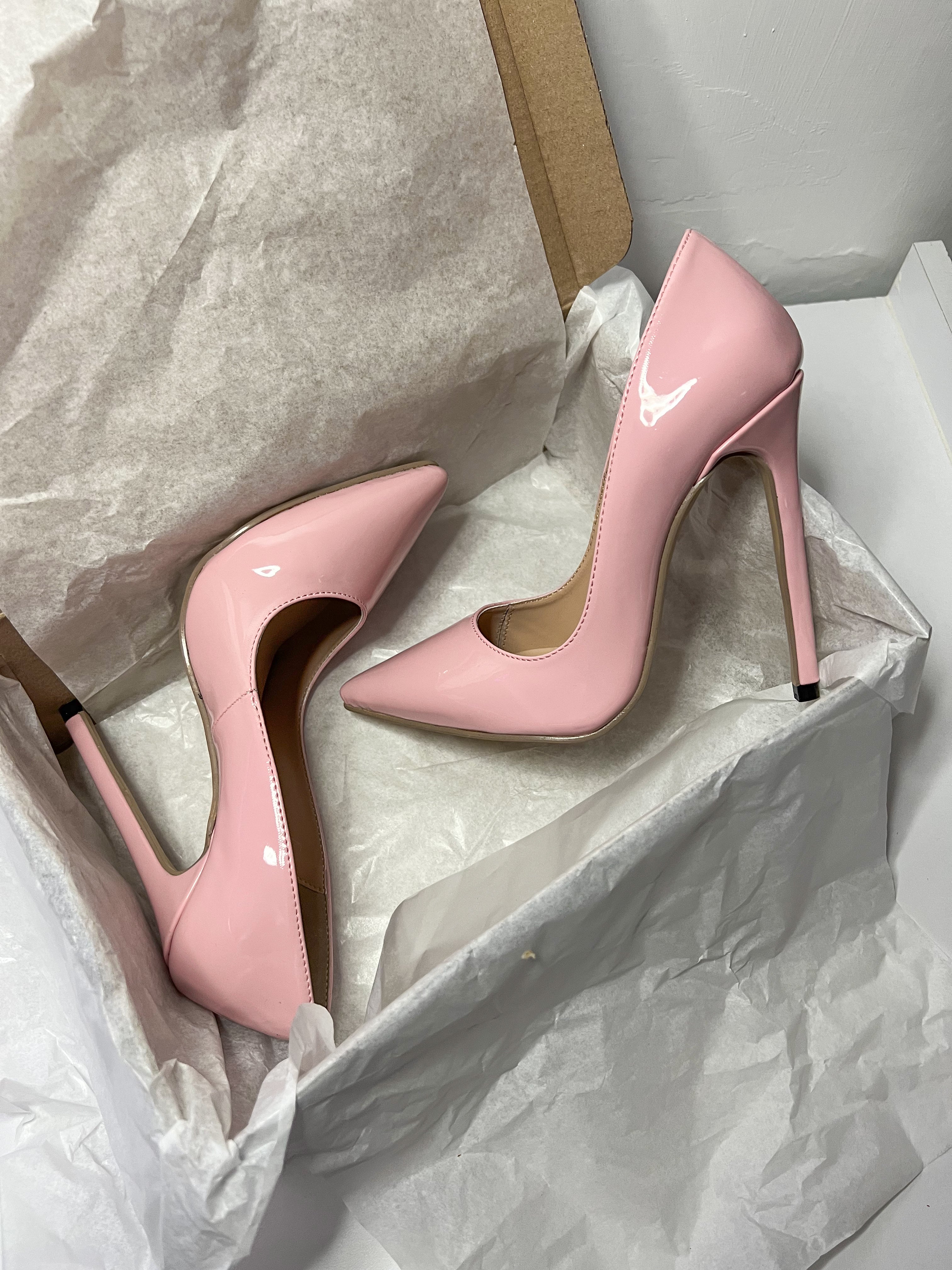 Zapatilla rosa Stiletto