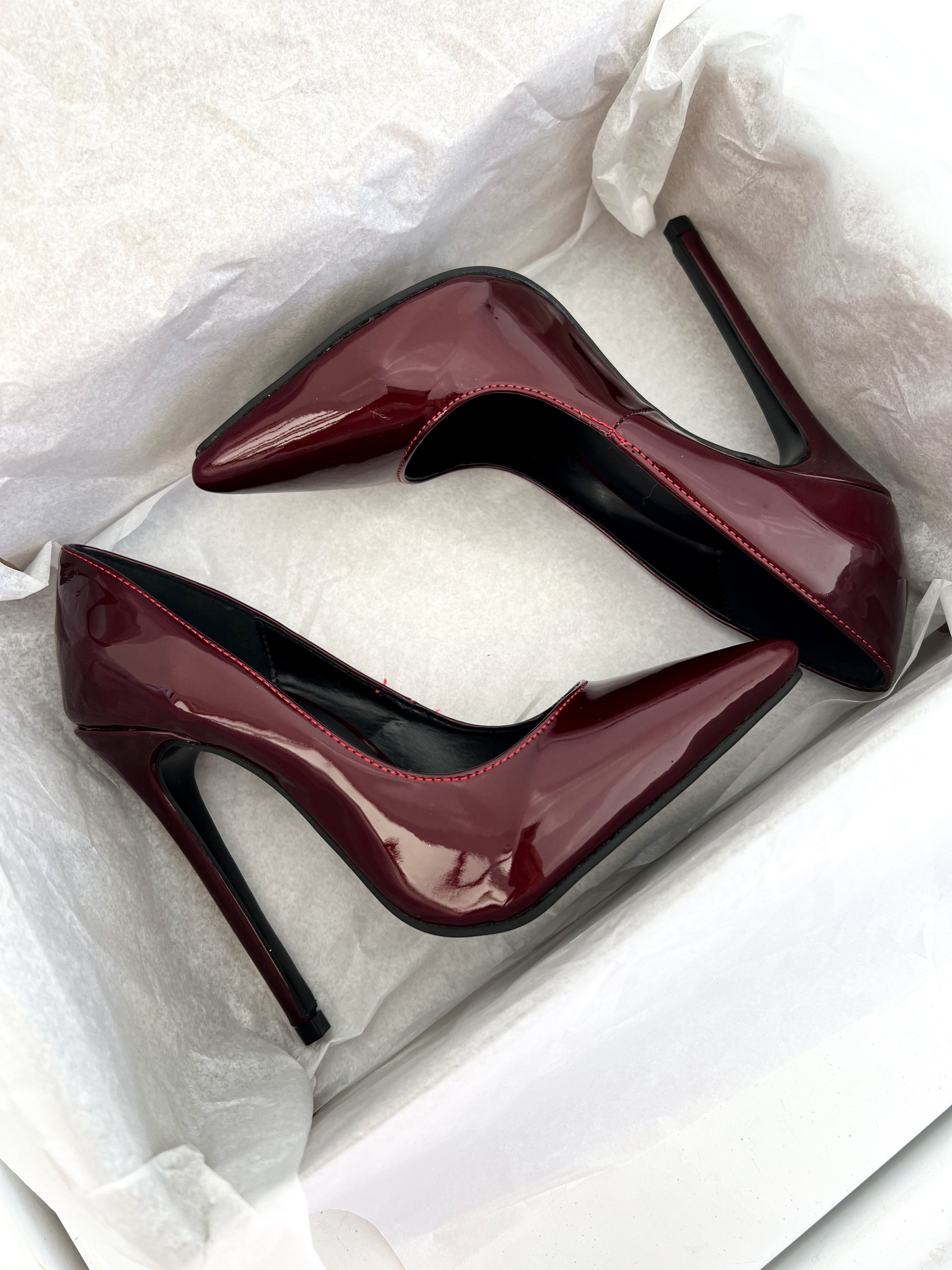 Zapatilla Stiletto vino