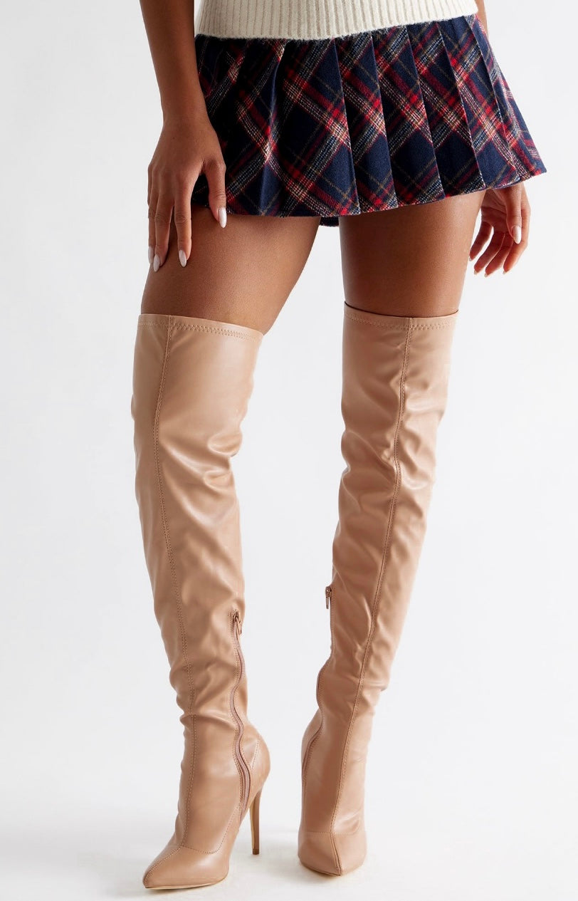 Botas vinipiel beige