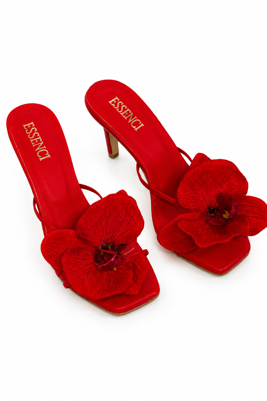 zapatilla de orquidea roja