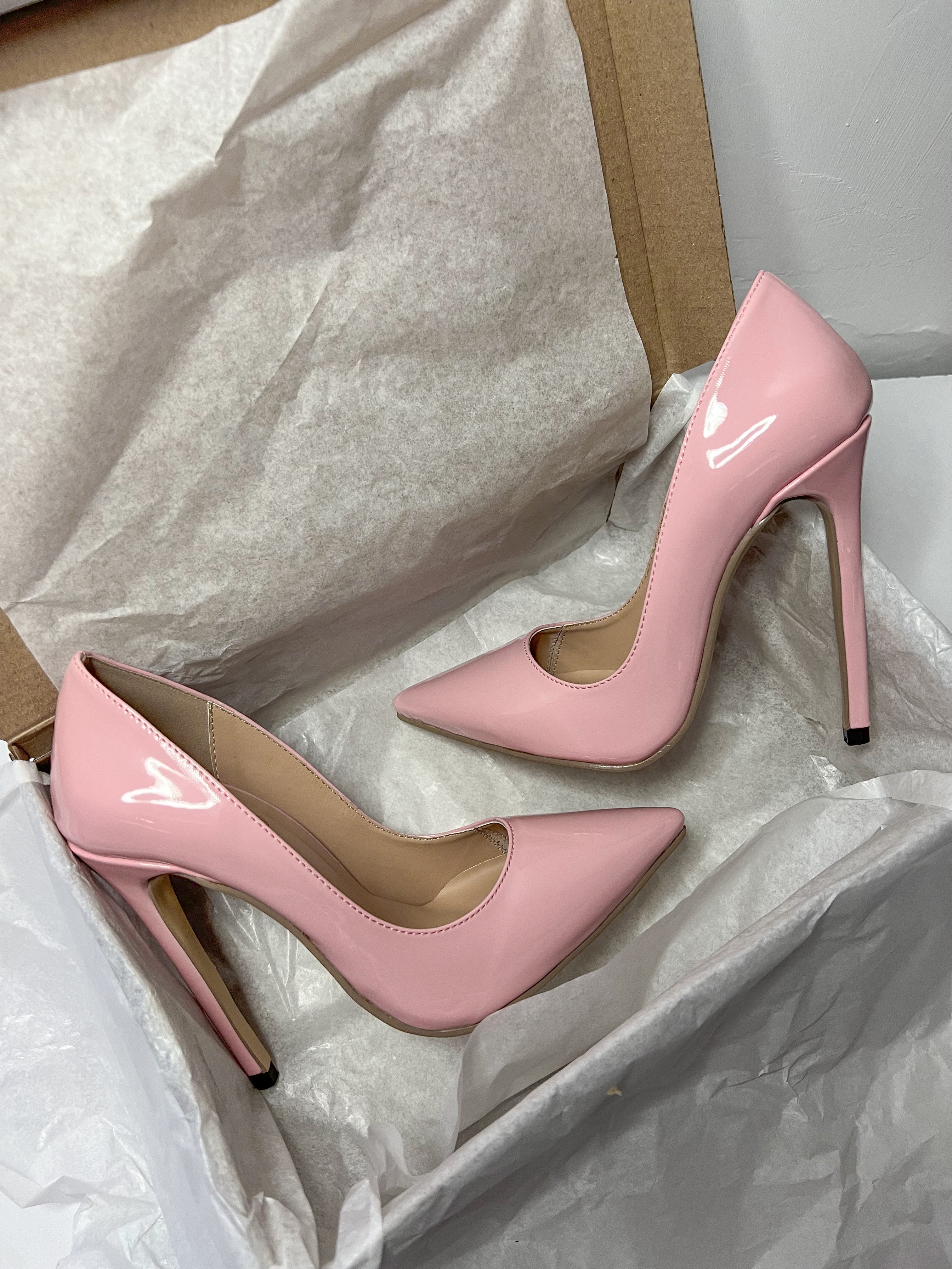 Zapatilla rosa Stiletto