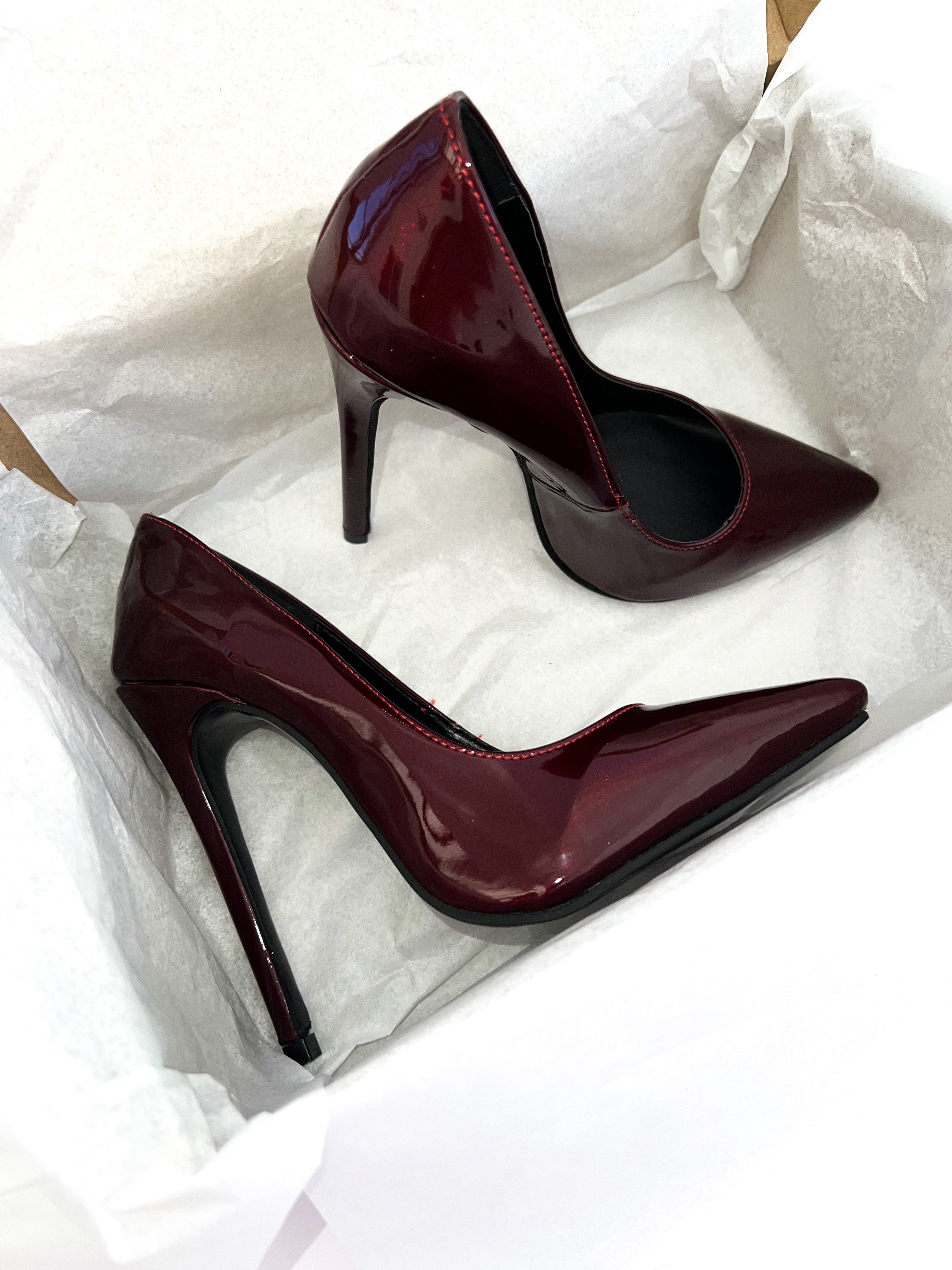 Zapatilla Stiletto vino