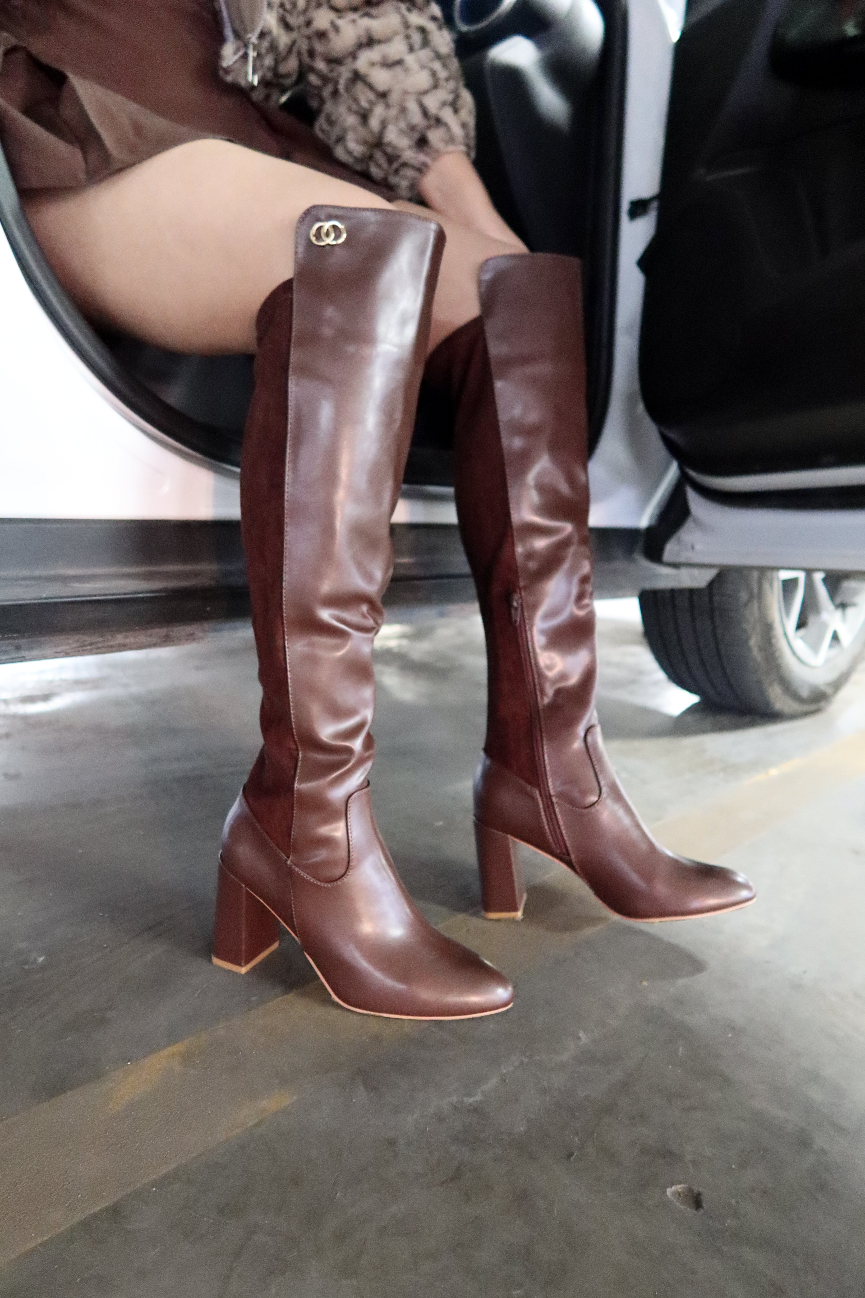 bota cafe tacon grueso