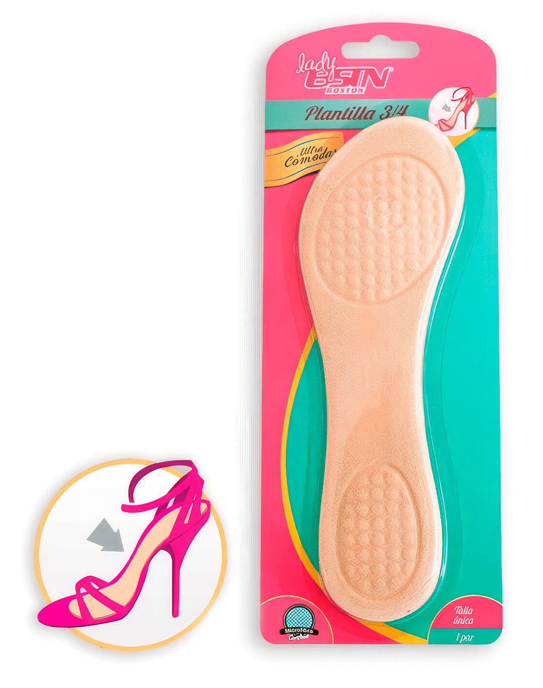 Plantilla 3/4 de Gel Lady Boston